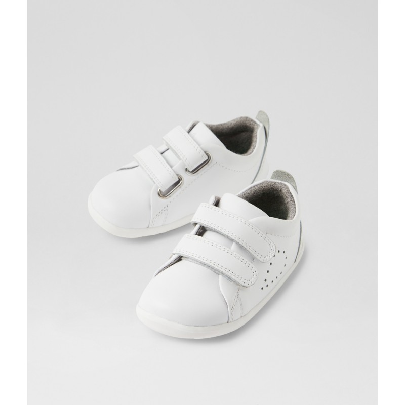 Bobux Step Up Grass Court BQ10009 - White Leather Bobux Step Up Grass Court BQ10009 - White Leather