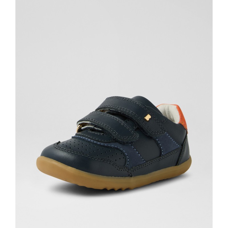 Bobux Step Up Hunter BQ10571 - Navy/nasturtium Nubuck Bobux Step Up Hunter BQ10571 - Navy/nasturtium Nubuck