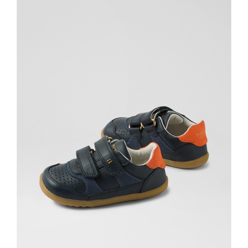 Bobux Step Up Hunter BQ10571 - Navy/nasturtium Nubuck Bobux Step Up Hunter BQ10571 - Navy/nasturtium Nubuck