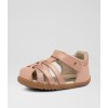 Step Up Cross Jump BQ10079 Sandals - Dusk Pearl / Rose Gold Leather