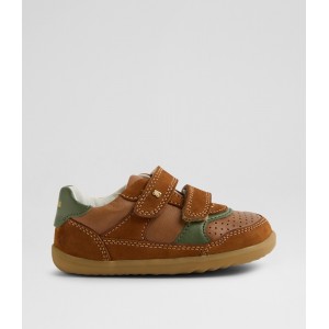 Bobux Step Up Hunter BQ10571 - Caramel/Green