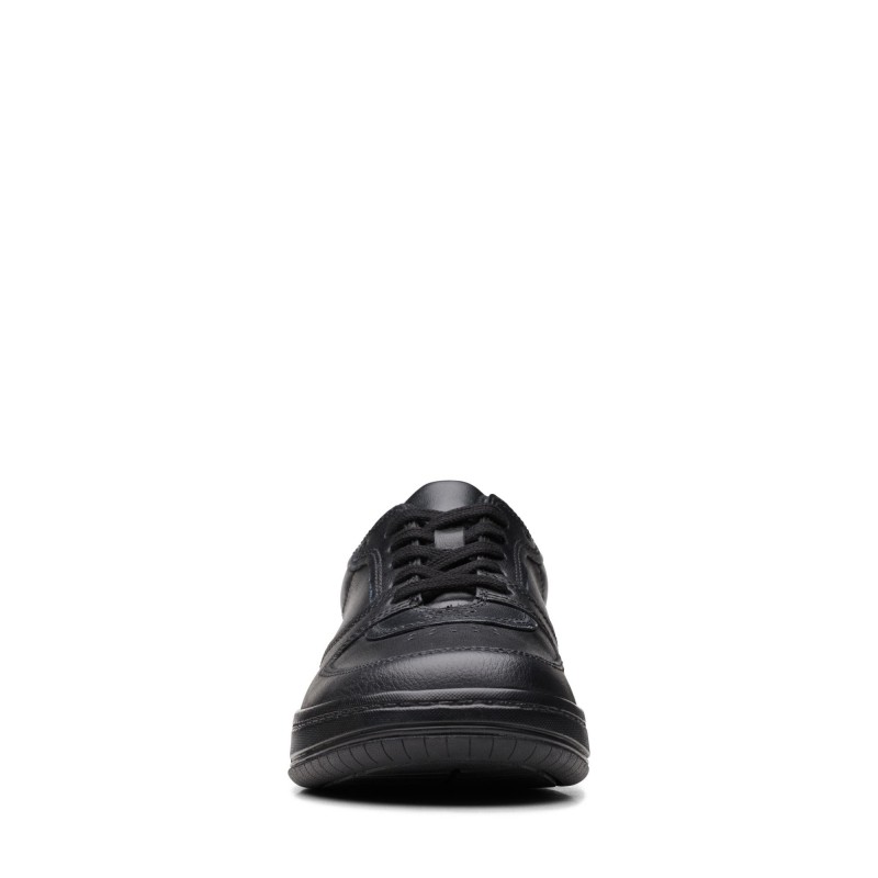 Fawn Lay Youth School Shoes - Black Leather