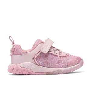 Clarks Tidal Wish Toddler Trainers - Pink Combi Clarks Tidal Wish Toddler Trainers - Pink Combi