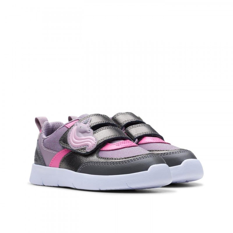 Ath Shimmer Toddler Trainers - Purple