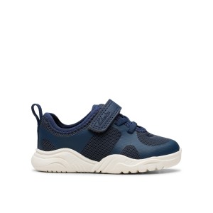 Clarks Feather Ath Toddlers Trainers - Navy Clarks Feather Ath Toddlers Trainers - Navy