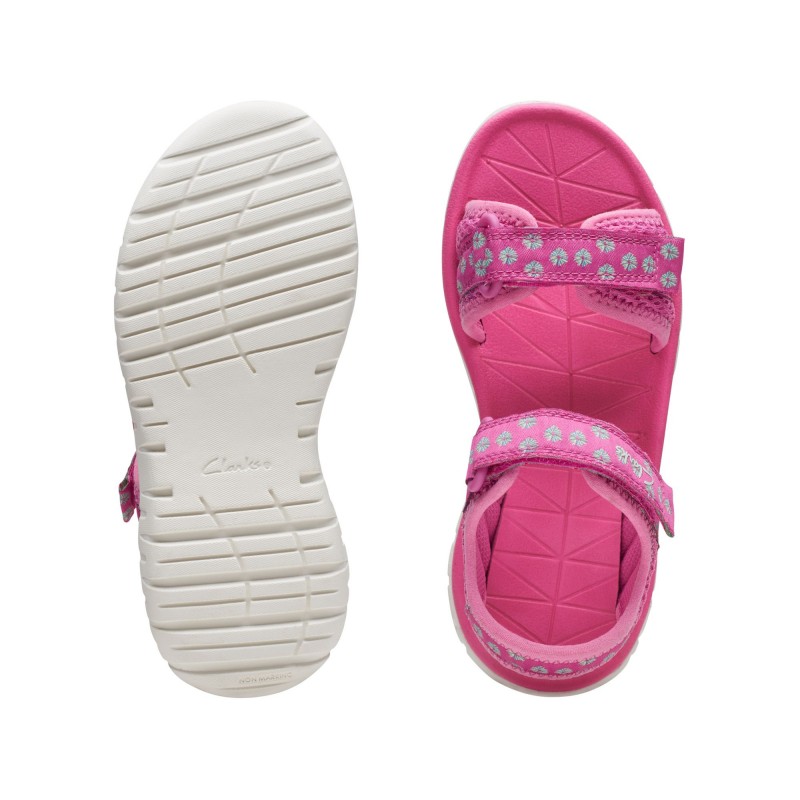 Surfing Tide Kids Sandals - Hot Pink