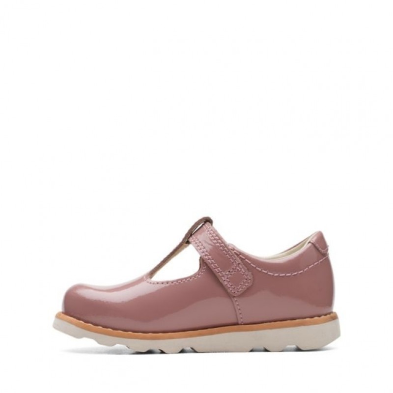 Crown Teen Toddler Shoes - Dusty Pink Patent