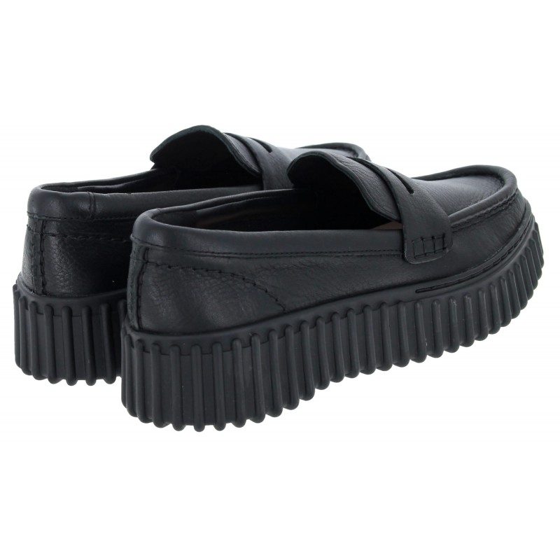 Torhill Penny Loafers - Black Leather
