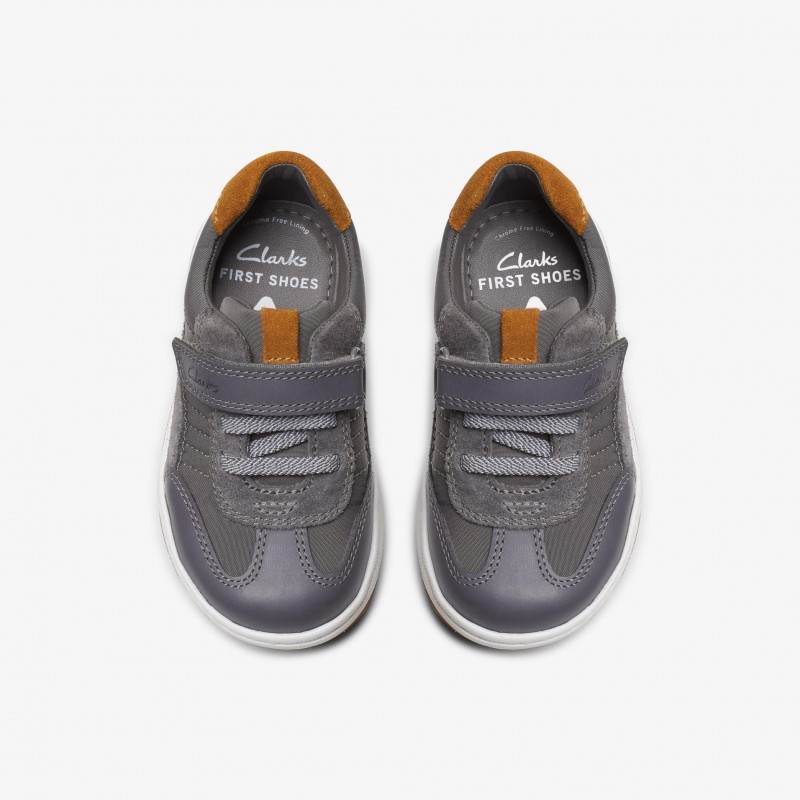 Fawn Family Toddler Shoes - Grey Leather