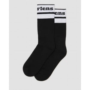 Dr. Martens Athletic Logo Socks - Black/White Textile