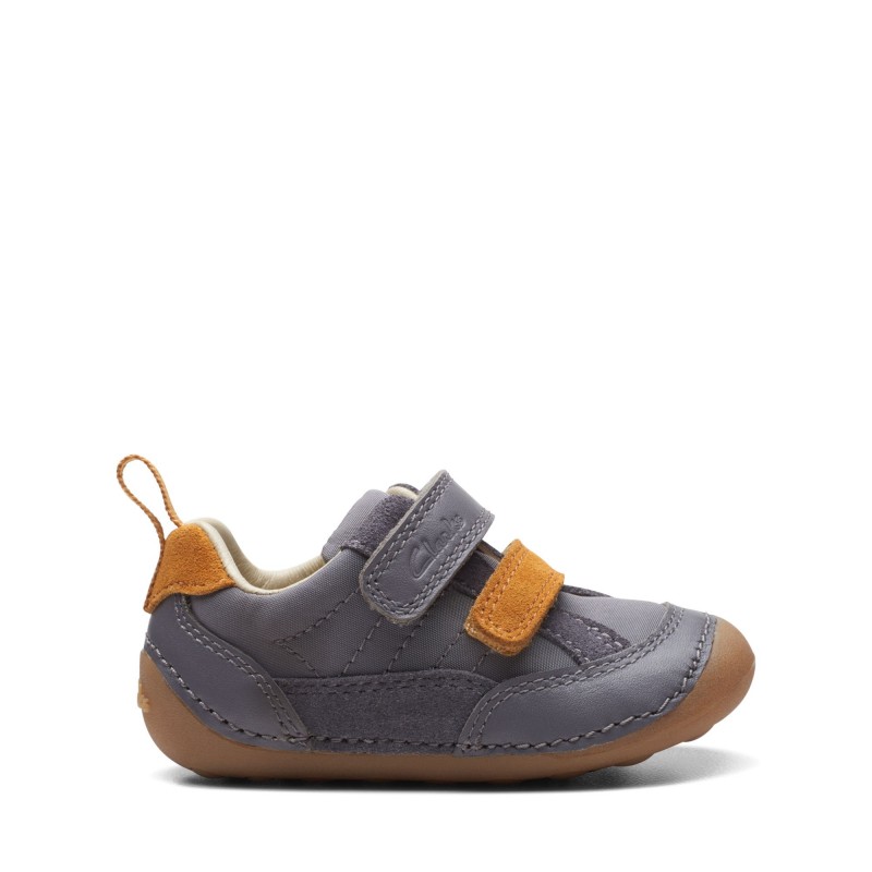 Tiny Fawn Toddler Shoes in Grey Leather