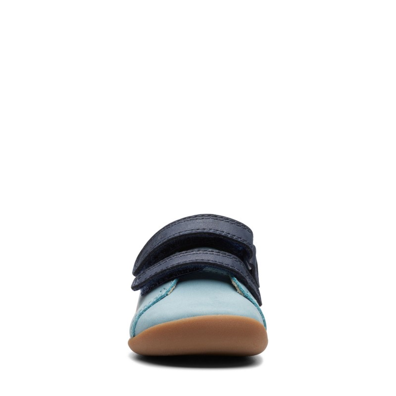 Roamer Retro Toddler Shoes - Pale Blue Leather