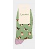 Ladies Single Cotton Sock 3931 - Green Spaniel