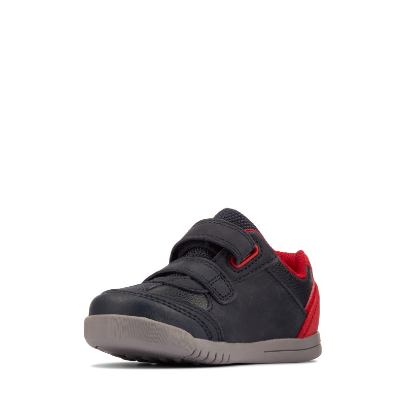 Rex Play Toddler Shoes - Navy/Red