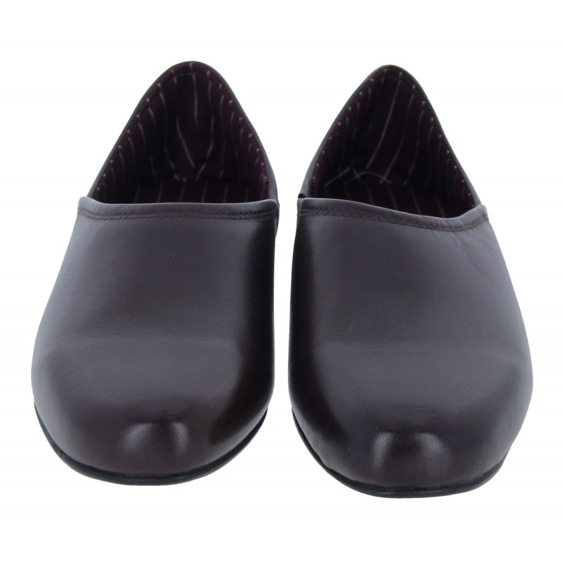 Harston Elite Slippers - Burgundy Leather