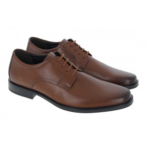 Clarks Howard Walk Shoes - Dark Tan Leather Clarks Howard Walk Shoes - Dark Tan Leather