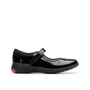 Clarks Relda Wish Kids School Shoes - Black Patent Clarks Relda Wish Kids School Shoes - Black Patent