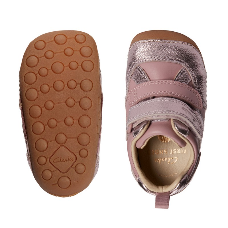 Tiny Sky Toddler Shoes - Dusty Pink Leather