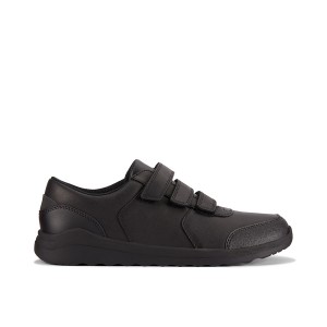 Clarks Daze Step 2 Youth School Shoes - Black Leather Clarks Daze Step 2 Youth School Shoes - Black Leather