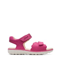 Clarks Roam Wing Kid Sandals - Pink Leather