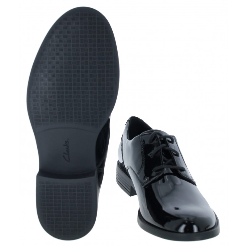 Camzin Iris Lace-Up Shoes - Black Patent