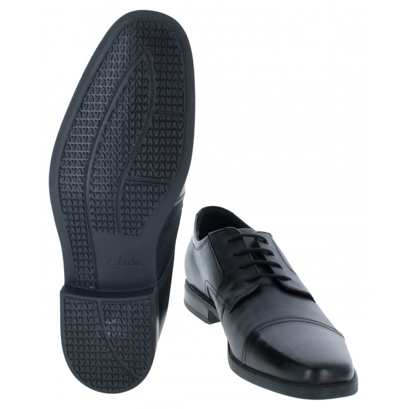 Howard Cap Shoes - Black Leather