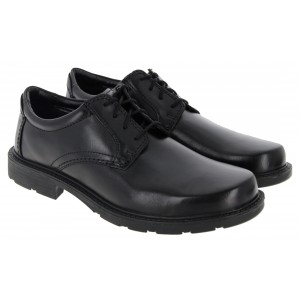 Clarks Kerton Lace Shoes - Black Leather Clarks Kerton Lace Shoes - Black Leather