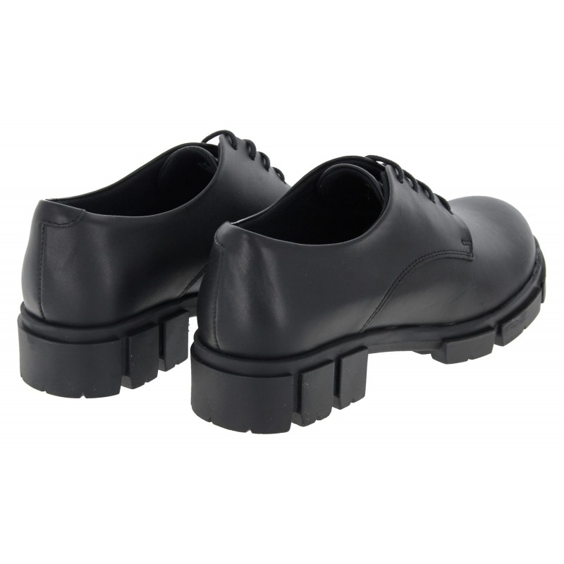 Teala Lace Shoes - Black Leather