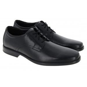 Clarks Howard Walk Shoes - Black Leather Clarks Howard Walk Shoes - Black Leather