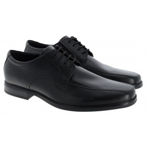 Clarks Howard Over Lace-Up Shoes - Black Leather Clarks Howard Over Lace-Up Shoes - Black Leather