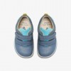 Noodle Fun Toddler Shoes - Steel Blue Leather