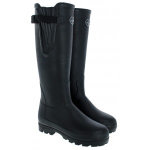 Le Chameau Vierzonord Neoprene 1175 Wellingtons - Black Rubber