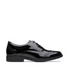 Aubrie Tap Youth School Shoes - Black Patent