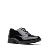 Aubrie Tap Youth School Shoes - Black Patent