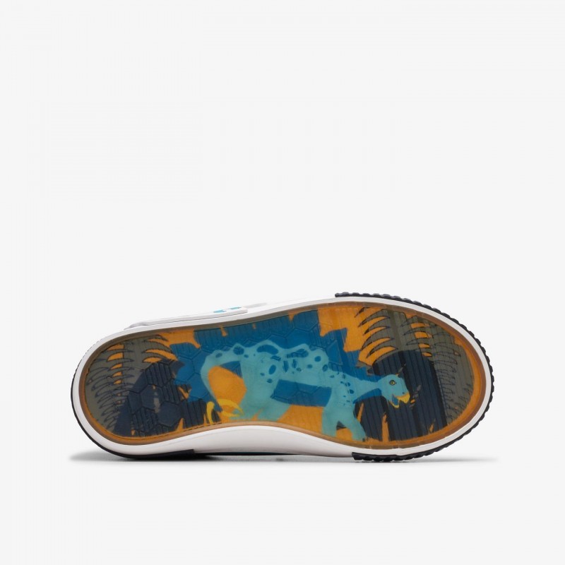 Foxing Tail Kids Canvas Shoes - Navy Combi