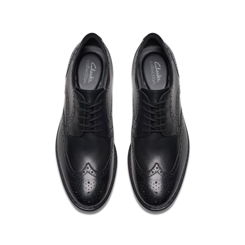 Banbury Tip Shoes - Black Leather
