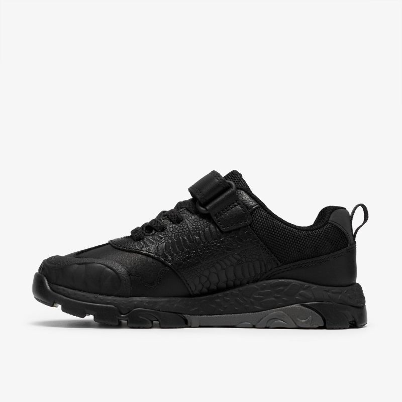 Steggy2Soar Kids School Shoes - Black Leather
