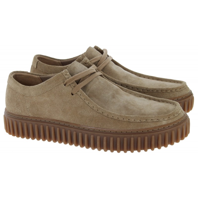 Torhill Lo Shoes - Dark Sand Suede
