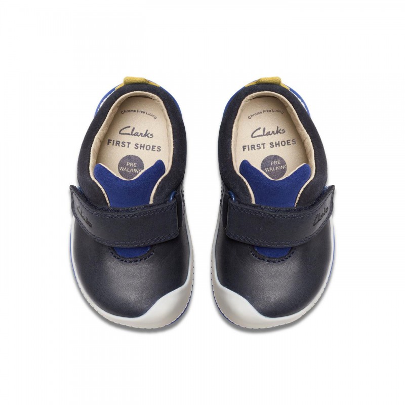 Roller Fun Toddler Shoes - Navy Leather