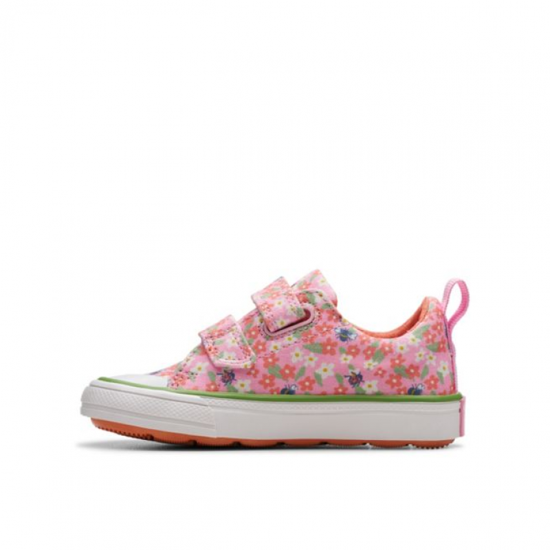Foxing Posey Toddler Canvas Shoes - Pink/Print