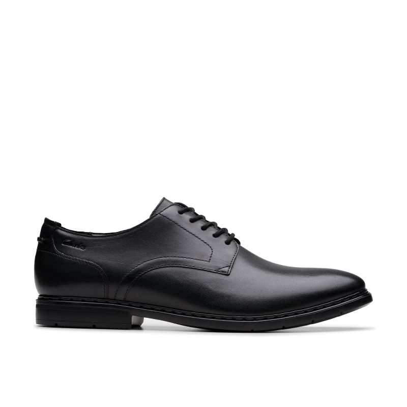 Banbury Derby Shoes - Black Leather