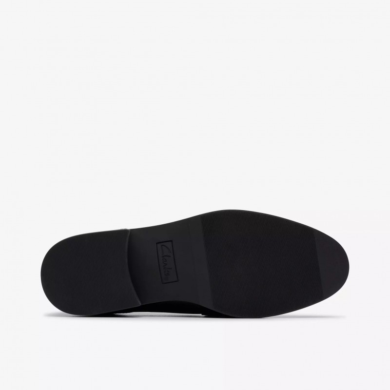 Tapa Edge Youth School Shoes - Black Leather