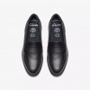 Tapa Edge Youth School Shoes - Black Leather