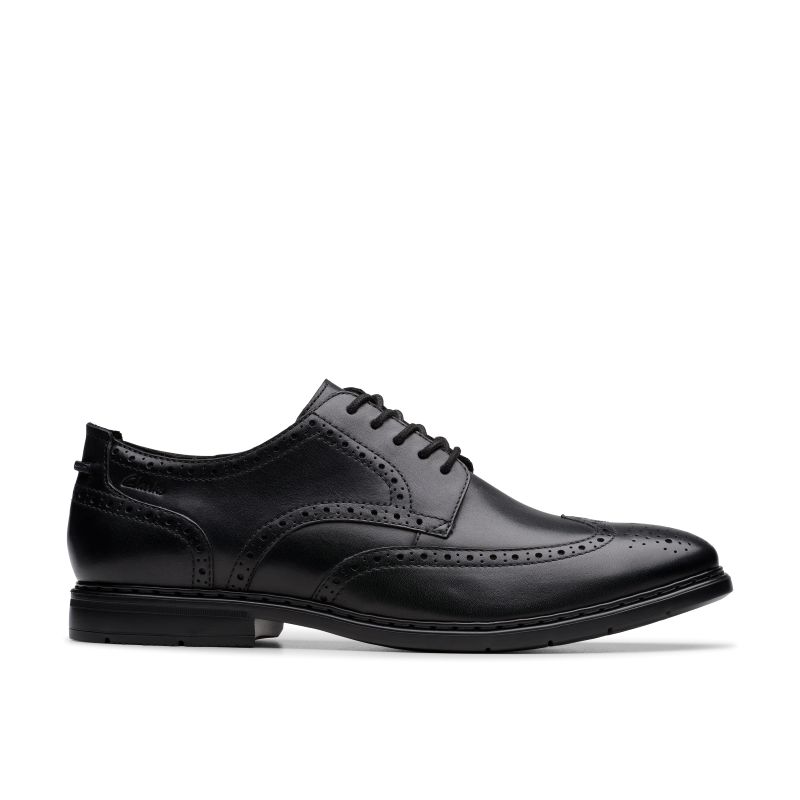 Banbury Tip Shoes - Black Leather