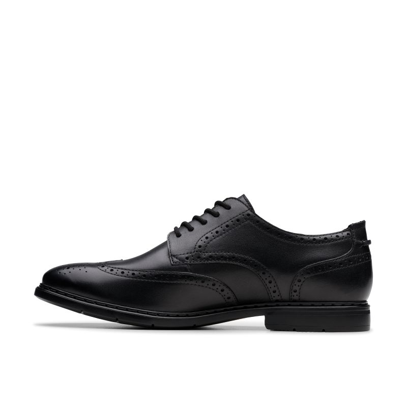Banbury Tip Shoes - Black Leather