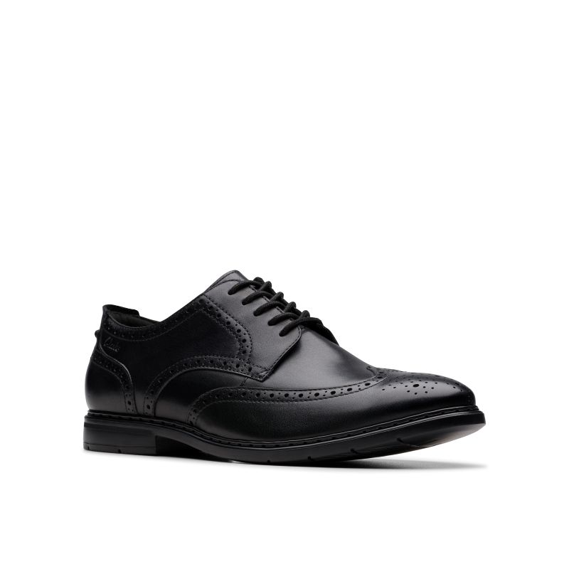 Banbury Tip Shoes - Black Leather