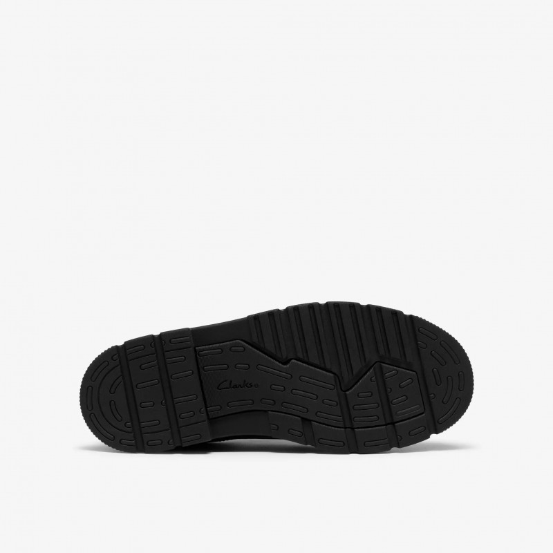 Lorcam Walk Youth School Shoes - Black Leather