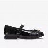 Lock Gem Kids School Shoes - Black Patent