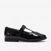 Lock Wish Kids School Shoes - Black Patent