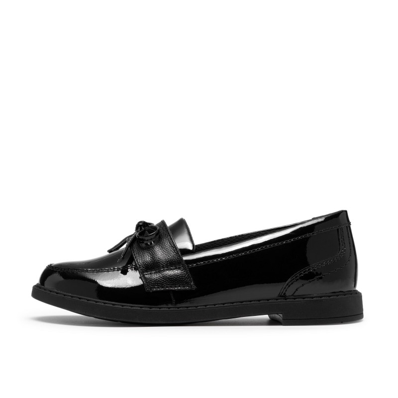 Scala Lane Older School Shoes - Black Patent